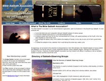 Tablet Screenshot of biblesabbath.org